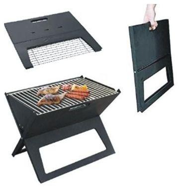 Portable Charcoal Grill - Black