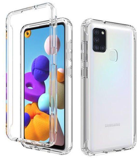 Samsung Galaxy A21s Transparent Front And Back 360 Degree Case