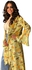 Blouse Barn Tie Front Center Printed Kimono