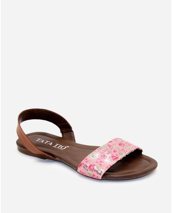 Tata Tio Floral Sandals - Pink