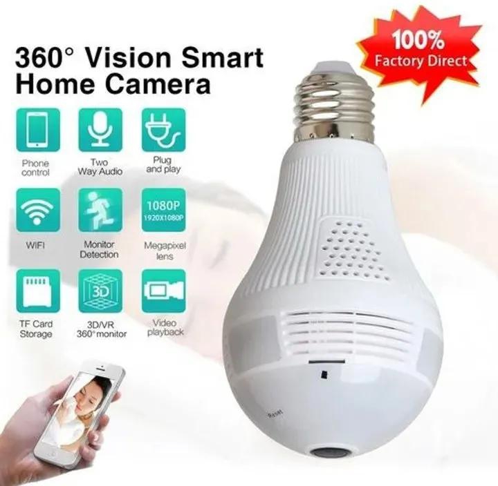 Nanny Camera - Wi-Fi Light Bulb - 360 Degrees