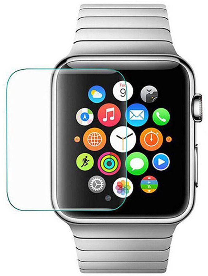 HD Clear Tempered Glass Screen Protector For Apple Watch 38mm Clear