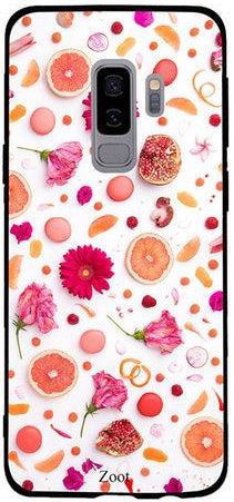 Thermoplastic Polyurethane Protective Case Cover For Samsung Galaxy S9 Plus Flowers Fruits