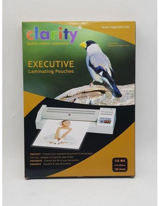 Clarity A4 Laminating Pouch 100 Pcs