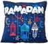 وسادة رمضان- ازرق داكن، 45 × 45 سم، 350 جرام، قطعة واحدة