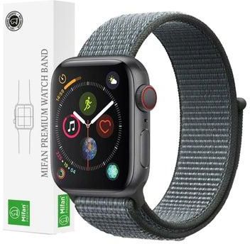 Replacement Nylon Band For Apple Watch Series 1/2/3/4 44mm/42mm Storm Grey