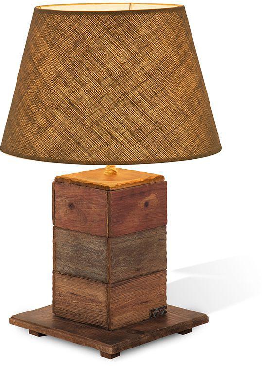 Colored Wooden Side Lamp