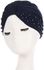 Women's Skullies Solid Color Beading Casual Warm Trendy Hat Accessory