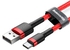 كابل ‎USB Type C‎ بتصميم مضفر من النايلون للشحن السريع بشدة تيار 3.0 أمبير وبطول 1 م من سلسلة كافول - متوافق مع سامسونج S21/ ‏S20/ ‏S9/ نوت 20/ 10/ هواوي P30/ ‏P20/ لايت ميت 20 برو/ P20/ إل جي G5/ ‏G6/ شاومي مي 11 ألترا/ A2 وما إلى ذلك أحمر وأسود