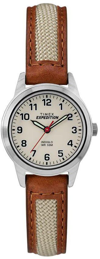 Timex T4B119 Women’s Brown Leather Strap Watch