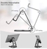 Adjustable Tablet Stand Desktop Cell Phone Holder Aluminum Portable Folding Mounts with Anti-Slip Base for iPad, iPhone,Samsung, LG and More Tablets