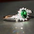 Exquisite 925 Sterling Silver Natural Sapphire Gemstones Birthstone Bride Princess Wedding Engagement Strange Ring Size 6 7 8 9 10 - White - 12