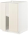 METOD Base cabinet with shelves/2 doors, white/Bodbyn off-white, 60x60 cm - IKEA