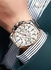 Men Quartz Watch Stainless Steel Band Fashion Wristwatch Display Chronograph