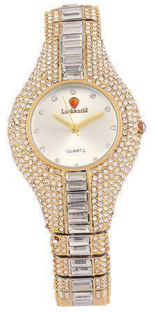 Lookworld Silver And Gold Female Wrist Watch .