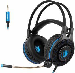 Sades SA 936 Wired Gaming Headset with Microphone - Black and Blue