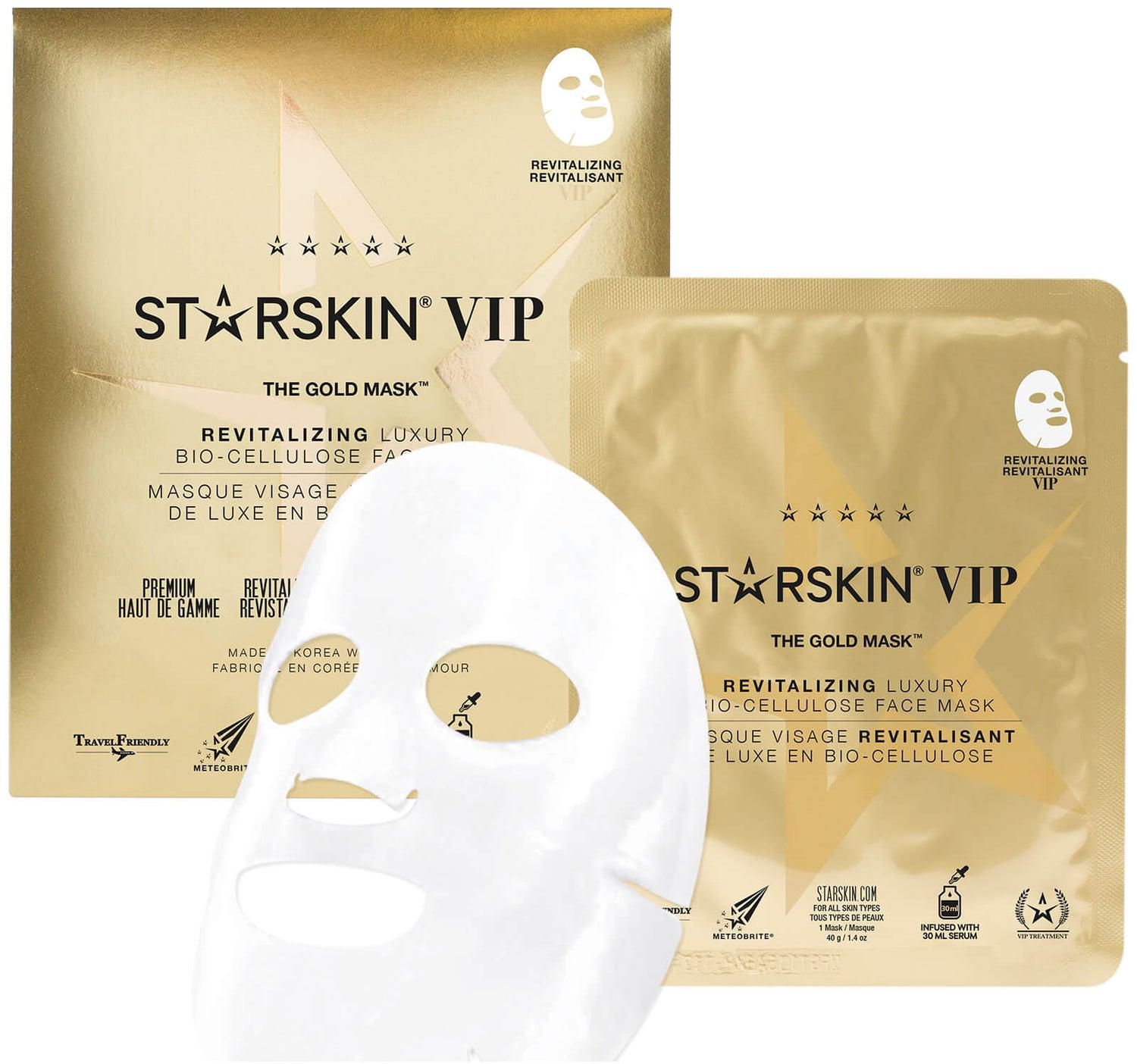 STARSKIN VIP The Gold Mask Revitalizing Luxury Bio-Cellulose Face Mask