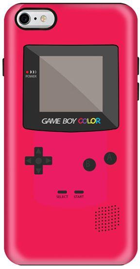 Stylizedd  Apple iPhone 6 Plus Premium Dual Layer Tough case cover Gloss Finish - Gameboy Color - Pink  I6P-T-137