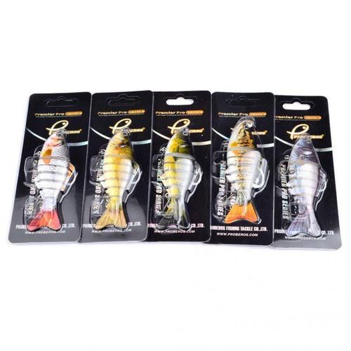 MagiDeal Multi-section Jointed Fishing Lure Hard Bait Swimbait with Treble Hooks 