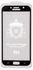 لاصقة حماية للشاشة من الزجاج المقوى لهاتف سامسونج جالاكسي A7 (2017) أسود / شفاف