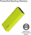 Promate Power Bank, High Capacity USB Type-C 10000mAh with Dual Input, Ultra-Fast Charging 2.1A USB Port and Automatic Voltage Regulation Protection for iPhone XS, XR, Samsung S9+, Energi-10C Green
