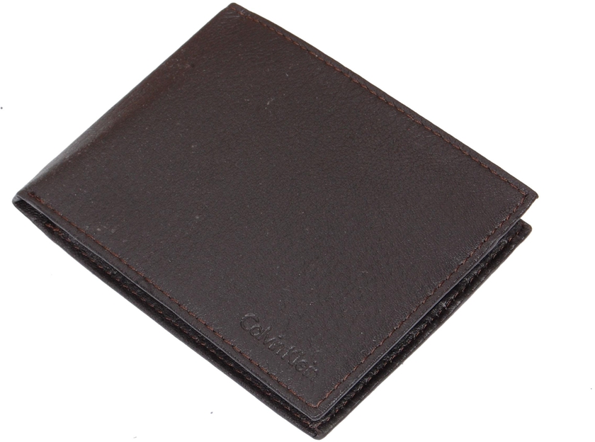 Calvine Klein 79368-Brn Men's Wallet Wit 5 Card Holder + Small Cardholder Brown