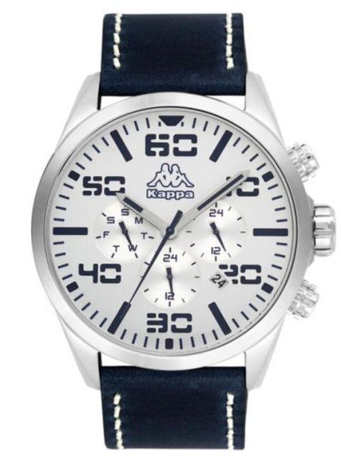 KP-1409M-D - Leather Watch - Navy Blue