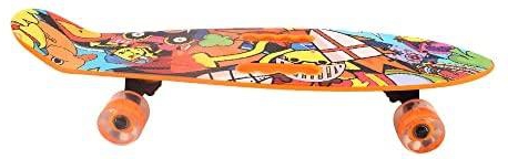 Gears skateboard 67cm complete skateboard for beginners kids and adult - multicolor h1903