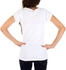 CUE White Cotton V Neck T-Shirt For Women
