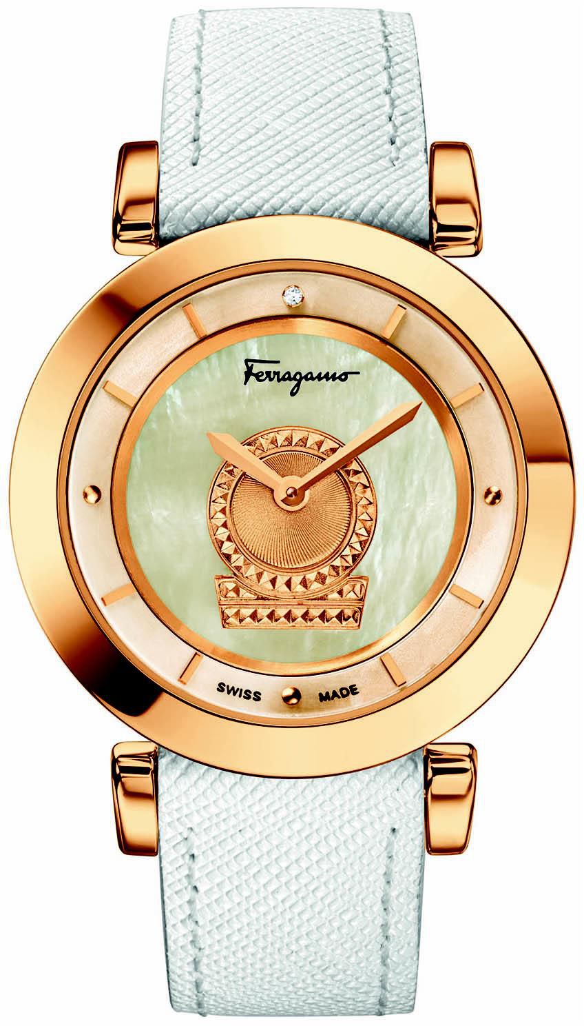 سلفاتوري فيراغامو "Minuetto" ساعة نسائية من الجلد FQ4270015