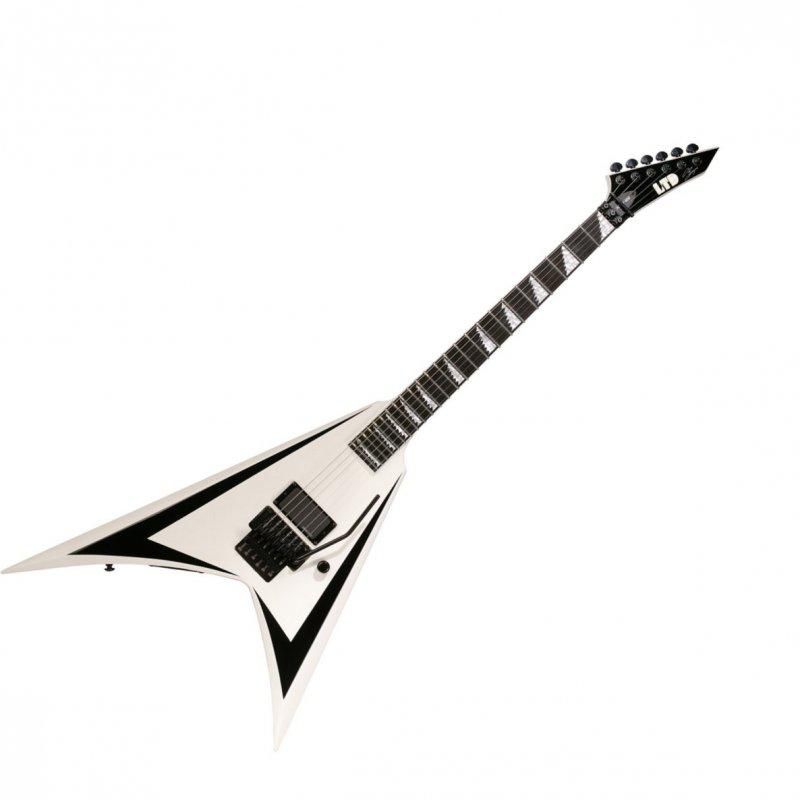 ESP LTD	ALEXI-600-WHITE W/BLACK Electric Guitar (As Picture)