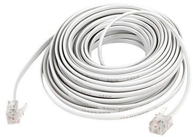 Cable Telephone 20 Meter - White