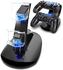eWINNER Controller Charger Dock LED Dual USB PS4 Charging Stand Station Cradle for Sony Playstation 4 PS4 / PS4 Pro /PS4 Slim Controller