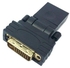 360 Degree Rotation Gold Plated DVI 24+1 Pin Male to 19 Pin HDMI Female Adapter