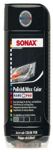 Sonax NANO PRO Car Polish & Wax Color - 500ml - Black