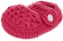Smurfs - Baby Crochet Shoes - FUSchia - 3-6 M