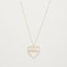 Crystal Studded Heart Shaped Pendant Necklace