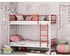 Bed, 120 cm, Red / White - BED40