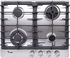 Union Built-in Unionaire Hob - Stainless Steel - 4 Stainless Steel Burners - Cast Iron