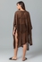 Kady Knitted Loose Wide Round Cover-up - Brown