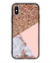 Skin Case Cover -for Apple iPhone X Glitters & Marble Mix Pattern نمط مزيج بين التصميم اللامع والرخامي