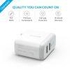 Anker Wall Charger PowerPort 2 24W 2-Port USB Travel Charger / Power Adapter with Foldable Plug - White
