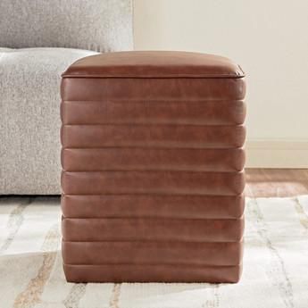 Harley Faux Leather Ottoman