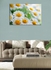 Decorative Canvas Painting White/Green/Yellow 90x60centimeter