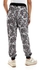Andora Cotton Pants With Side Pockets - Heather Grey & Dark Purple