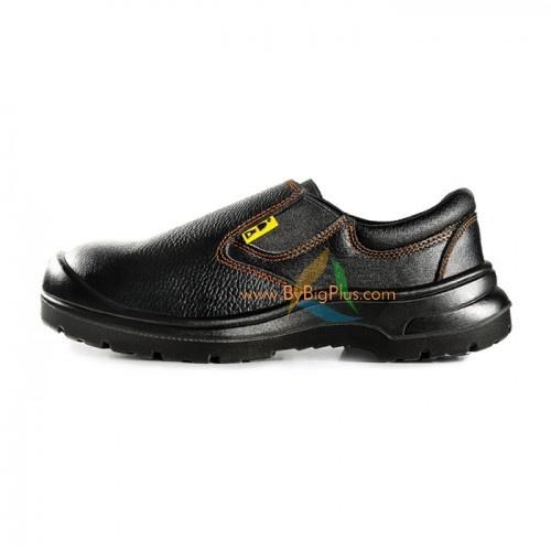 Leather Slip-On Safety Shoes DD01828 - 8 Sizes (Black Grain)