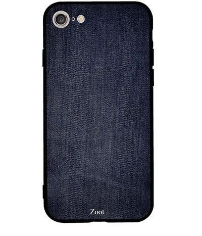 Skin Case Cover -for Apple iPhone 7 Dark Blue Jeans Pattern نمط جينز أسود داكن