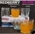 Redberry Milano Glass Tumbler 300ml  a set of 6pcs.