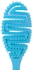 فرشاة شعركيرلي -ازرق-بينك + بيضاوي- مجوف- تراكواز -2 قطعة