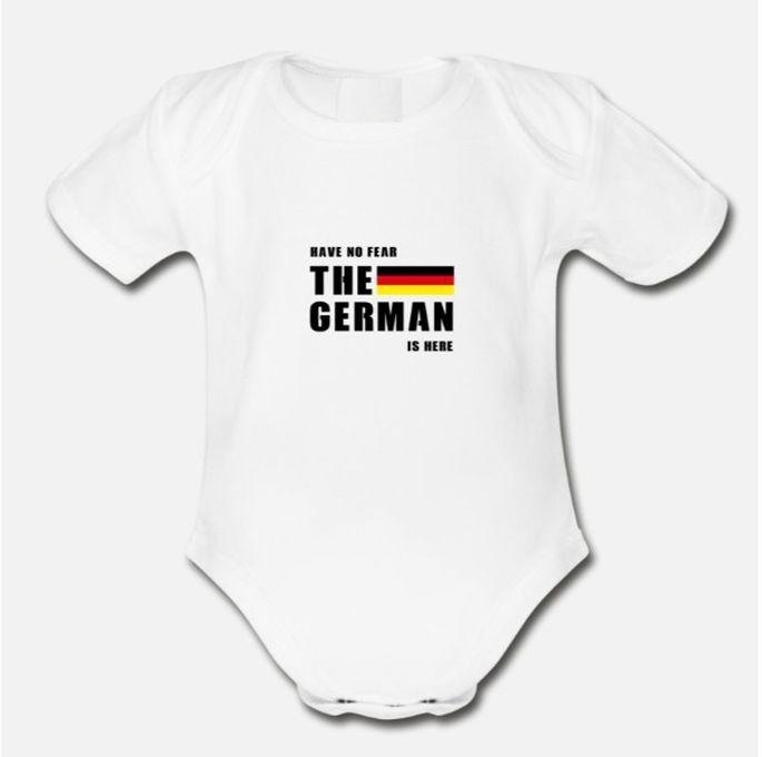 The German Organic Short Sleeve Baby Bodysuit